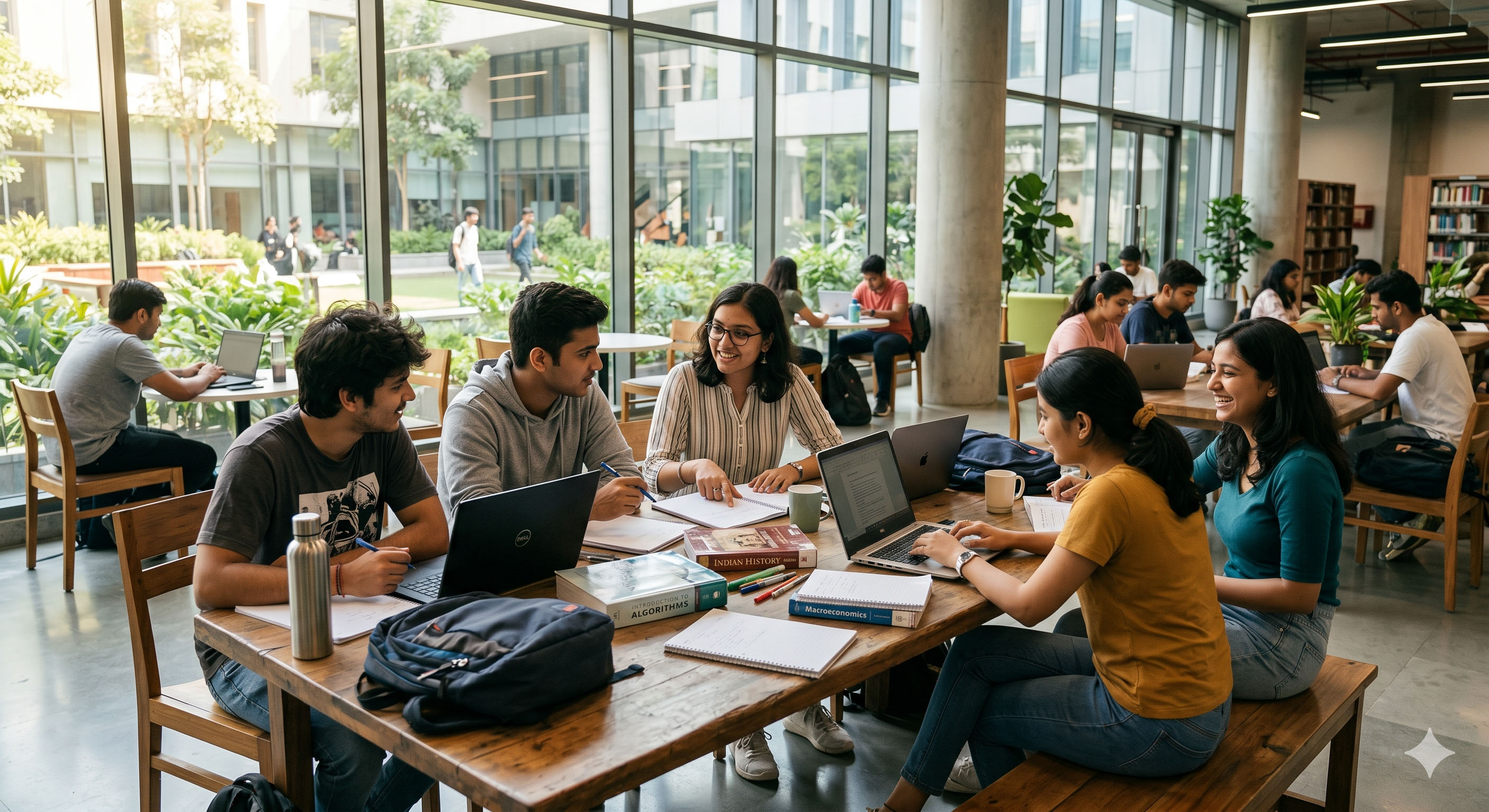 Students at IGL EduConnect campus consultation