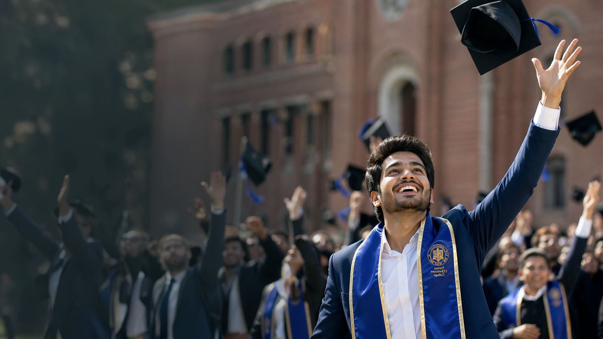 Students celebrating graduation — IGL EduConnect