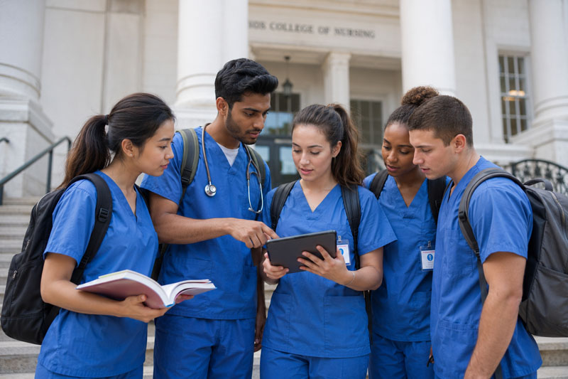 Students exploring international university opportunities